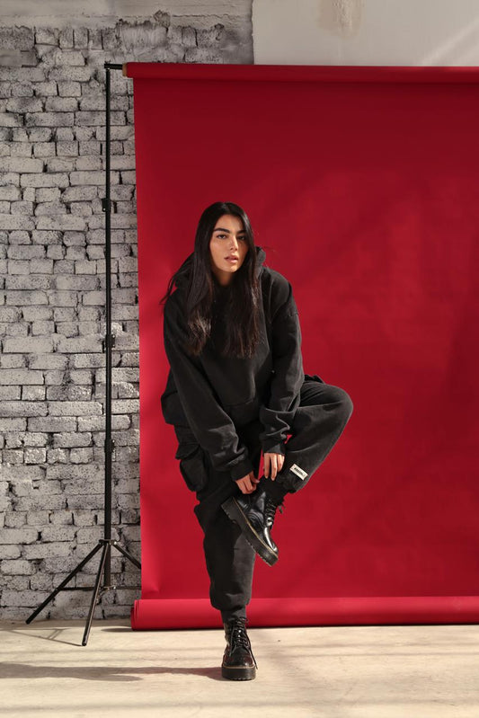 The denim hoodie - Adults