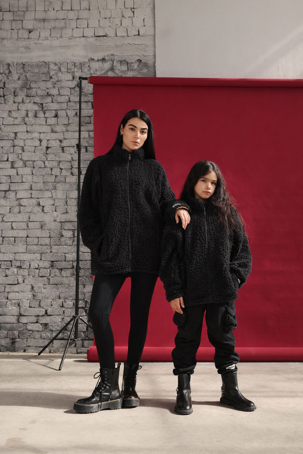 The black Teddy hug jacket- adults
