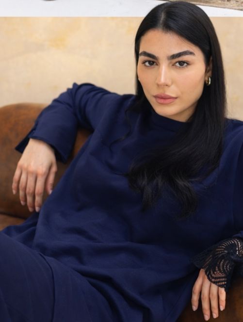 Navy Lace Set - Adult