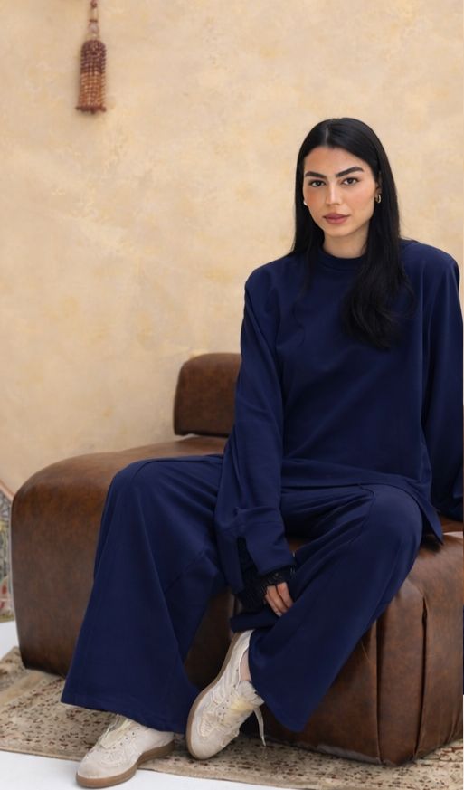 Navy Lace Set - Adult