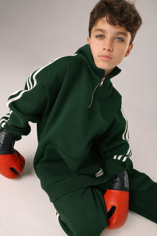 The dark green retro rush set- youth