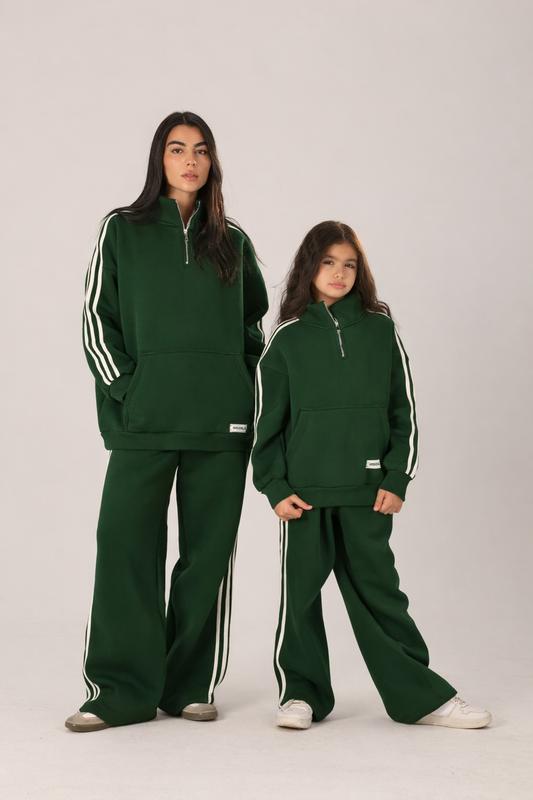 The dark green retro rush set- youth