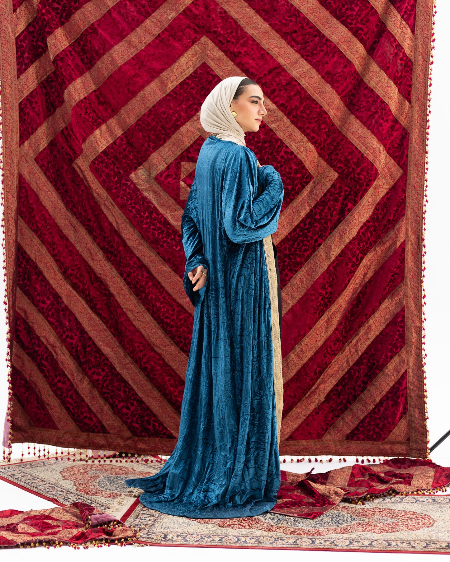 Ocean Velvet Kaftan - Adult