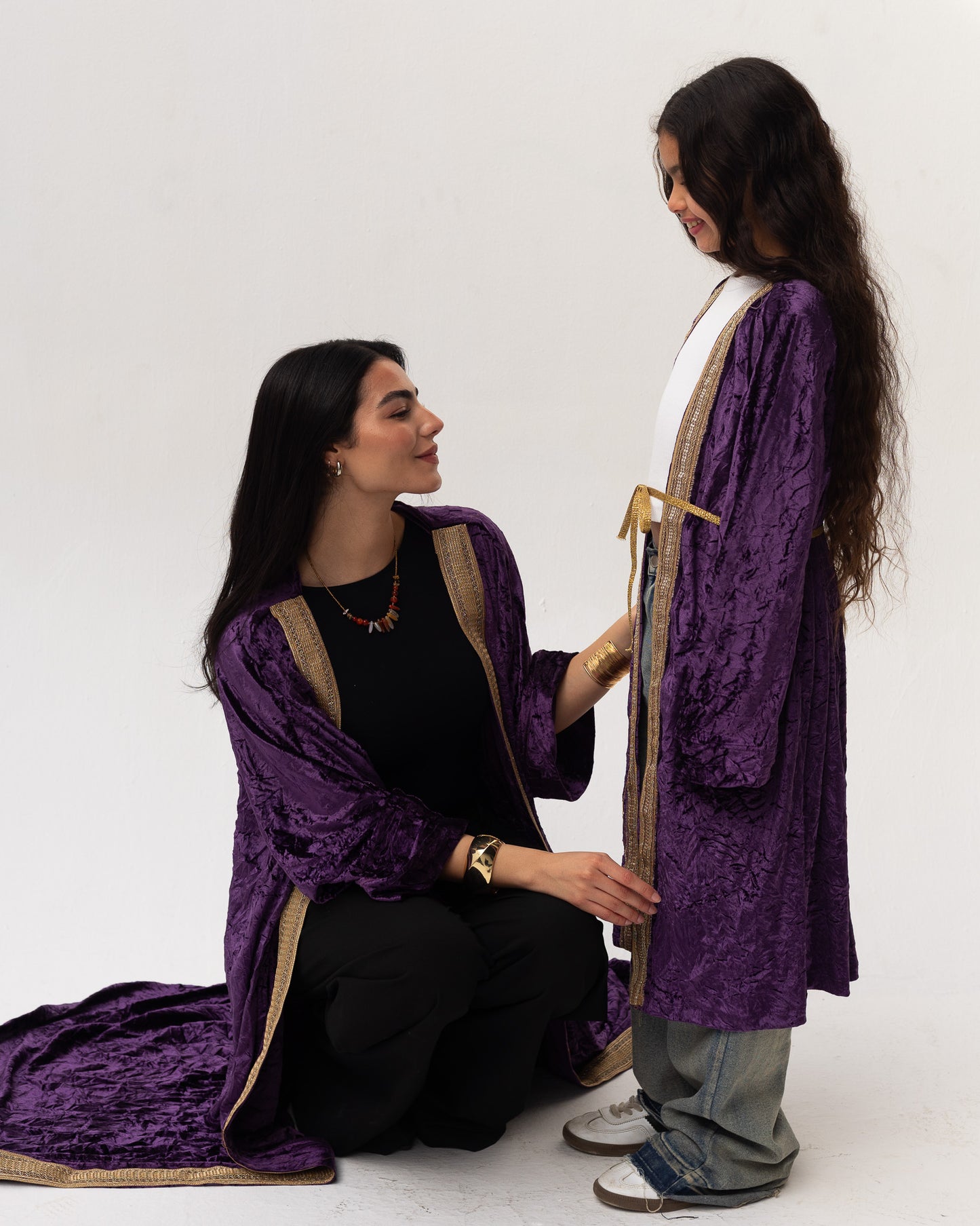 Indigo Velvet Kaftan - Youth