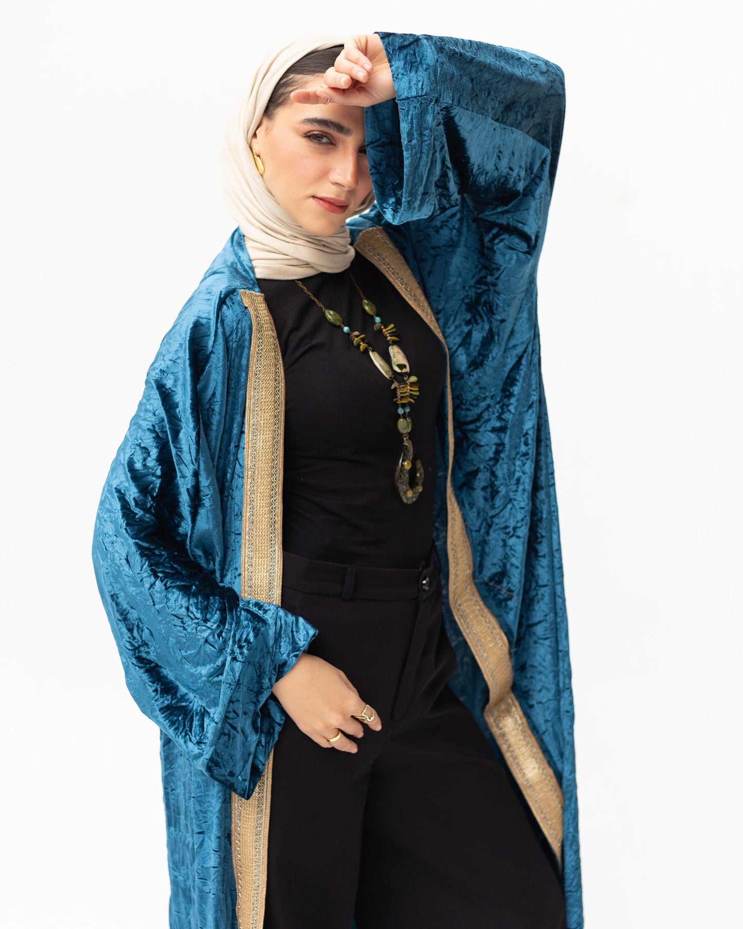 Ocean Velvet Kaftan - Adult