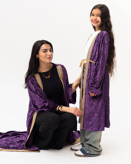 Indigo Velvet Kaftan - Youth