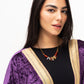 Indigo Velvet Kaftan - Adult