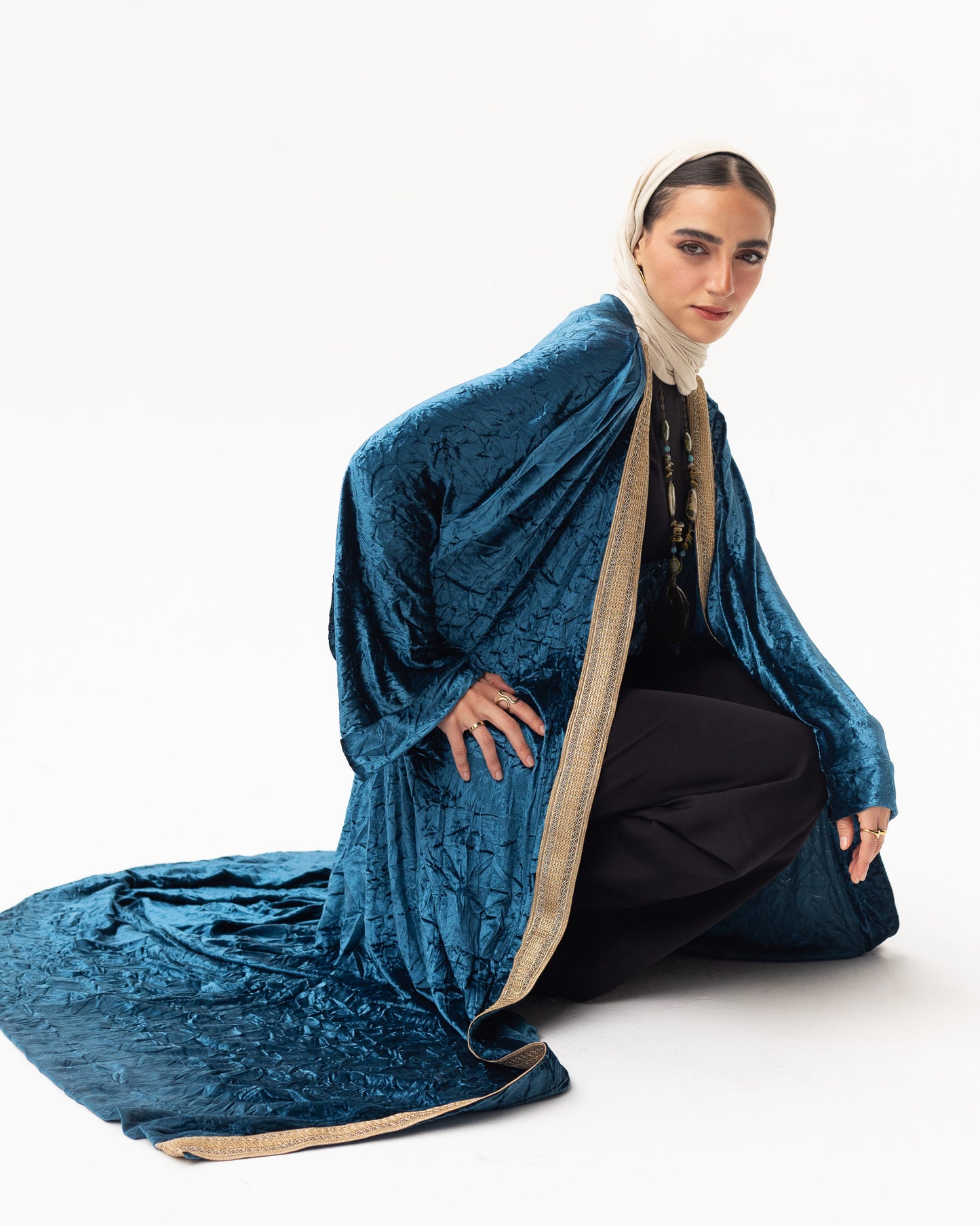 Ocean Velvet Kaftan - Adult