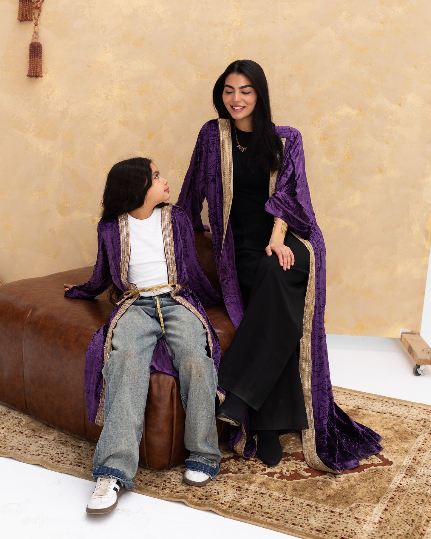 Indigo Velvet Kaftan - Youth