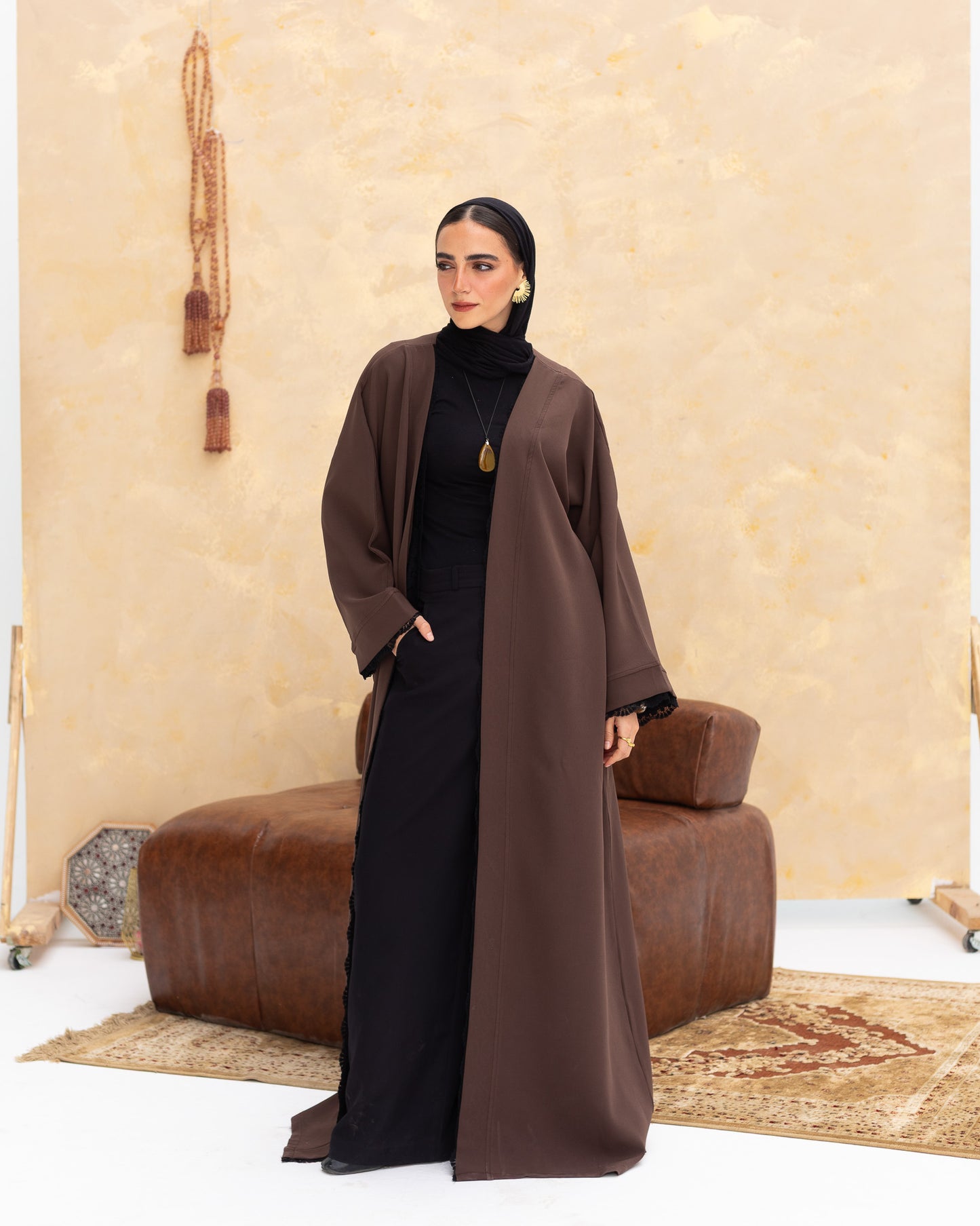 Lace Espresso Kaftan