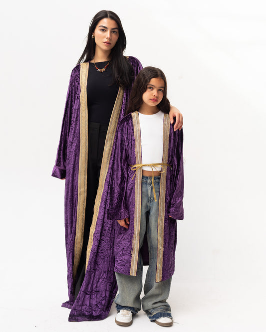 Indigo Velvet Kaftan - Youth