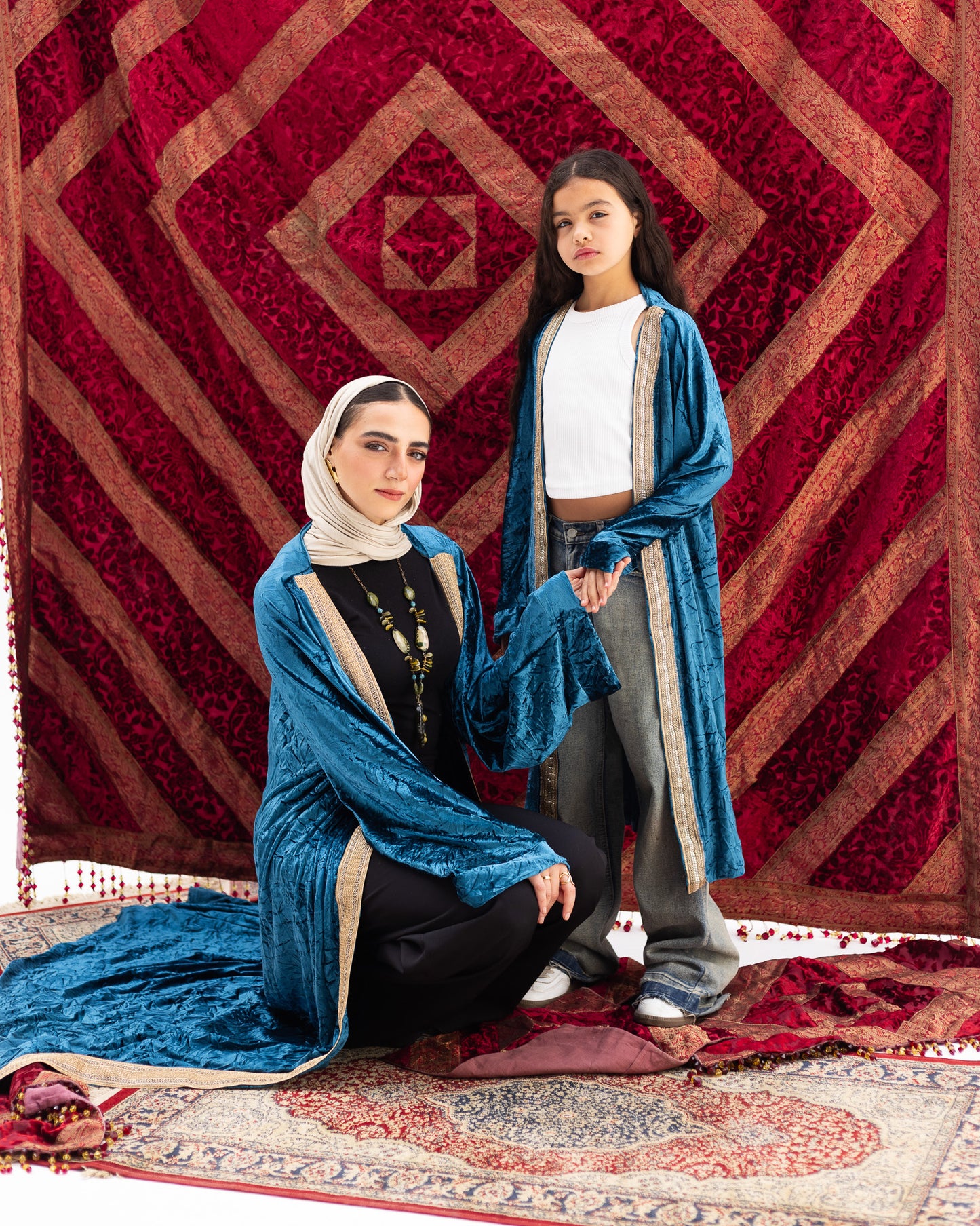 Ocean Velvet Kaftan - Youth