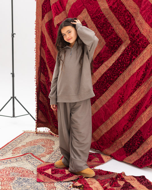 Striped Cashmere Unisex Set - Youth