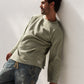 Textured Wave Top – Sage Khaki | Unisex