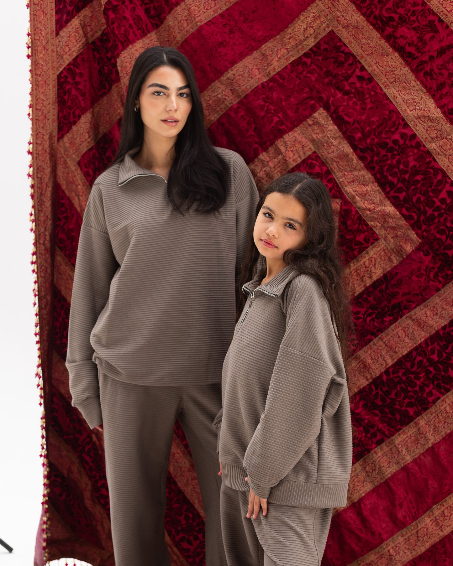 Striped Cashmere Unisex Set - Youth