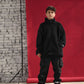 The black Teddy hug jacket- youth