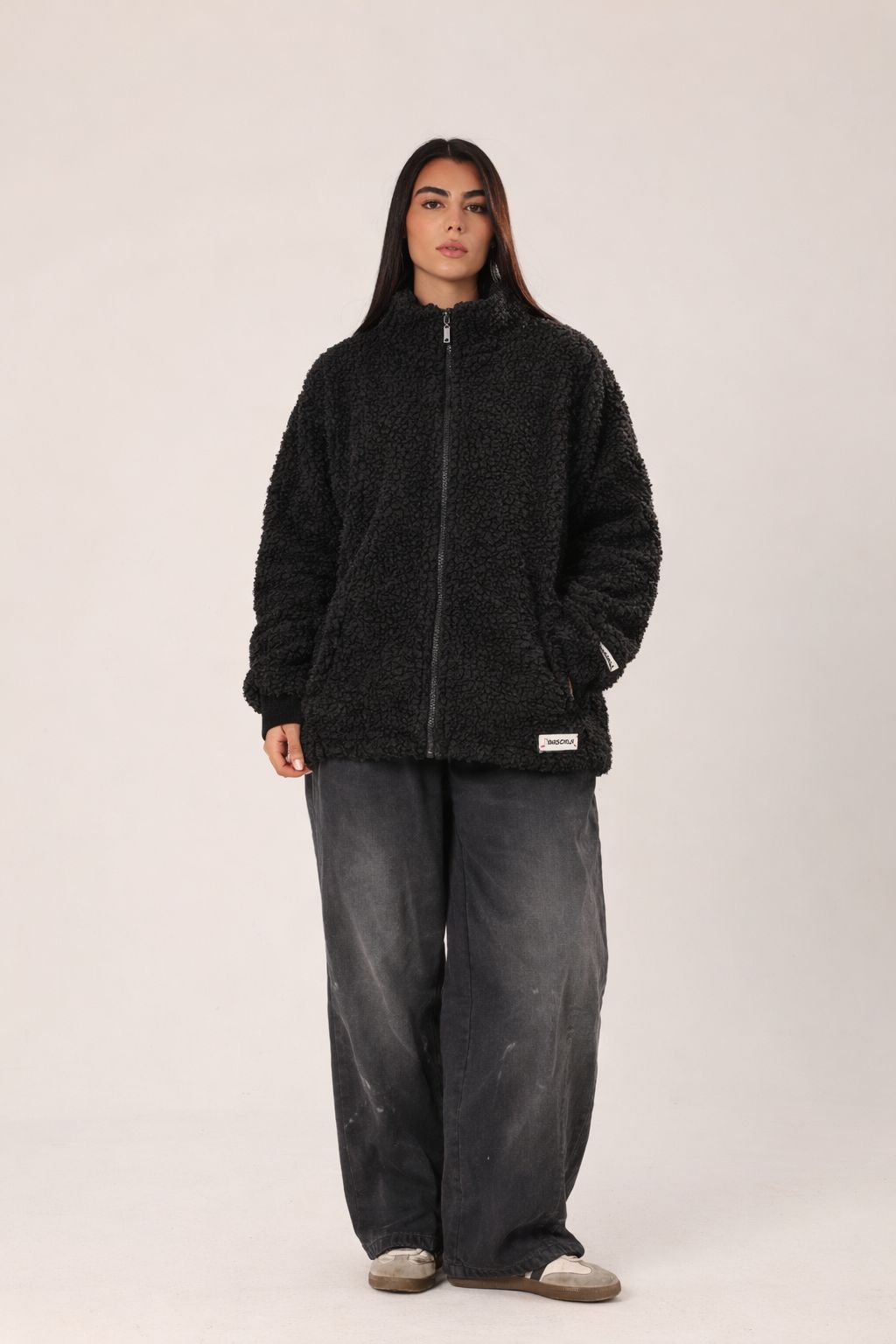 The black Teddy hug jacket- adults