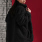 The black Teddy hug jacket- adults