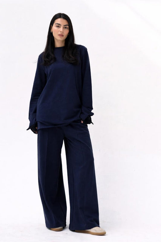 Navy Lace Set - Adult